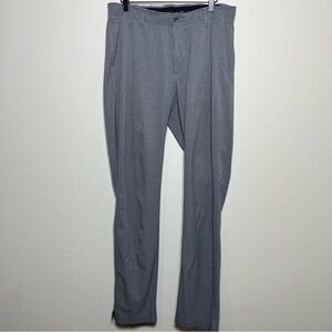 Under Armour Men Driver Pants 36x34 Gray Stretch Performance Golf Grid‎ Pattern